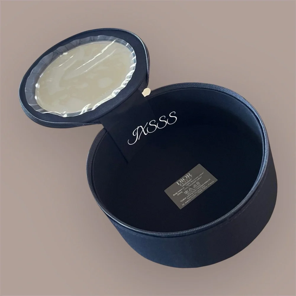 Navy-Blue Dior Beauty Vanity Case/Cosmetic-Makeup Mirror SET